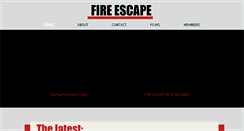 Desktop Screenshot of fireescapefilms.org